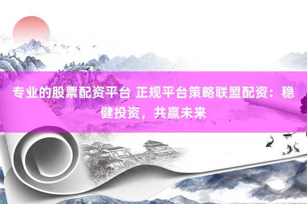 专业的股票配资平台 正规平台策略联盟配资：稳健投资，共赢未来