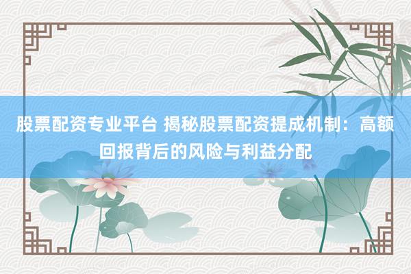 股票配资专业平台 揭秘股票配资提成机制：高额回报背后的风险与利益分配