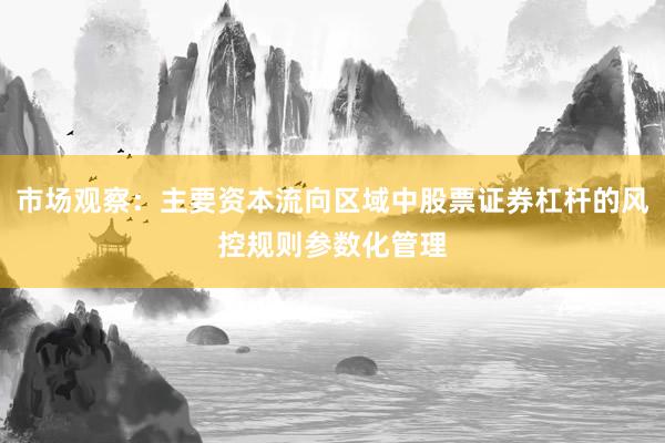 市场观察：主要资本流向区域中股票证券杠杆的风控规则参数化管理