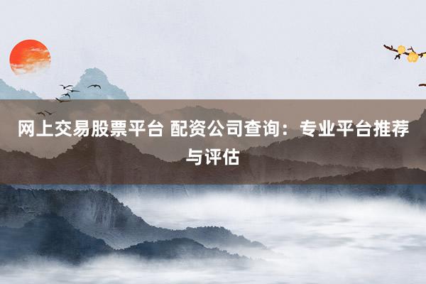 网上交易股票平台 配资公司查询:专业平台推荐与评估